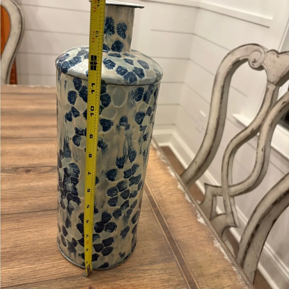 Blue Floral Ceramic Vase - Home Accents